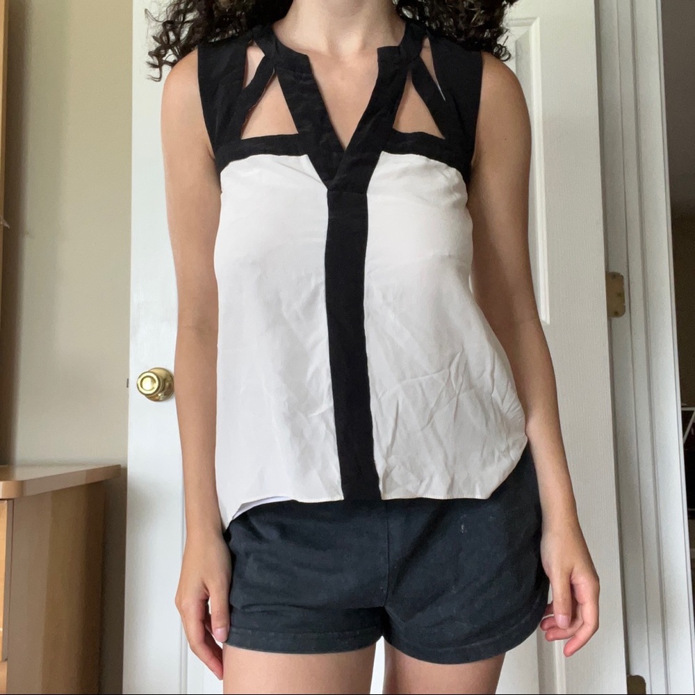 BCBG cutout tank